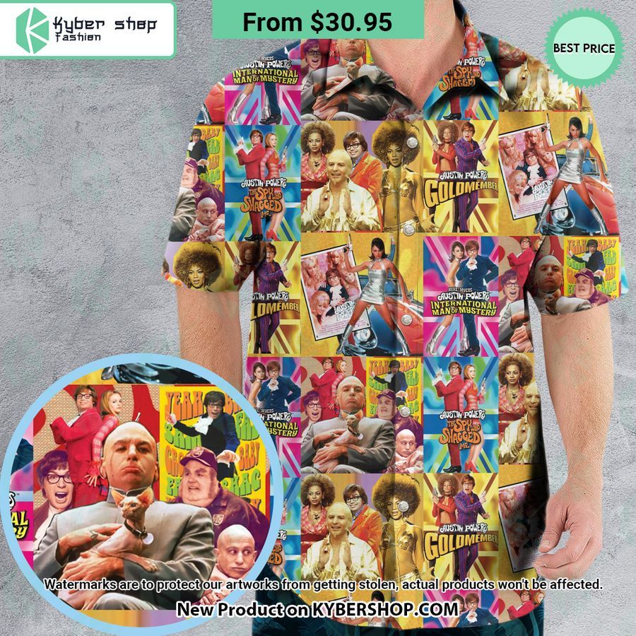 Austin Powers Gold Member Hawaiian Shirt