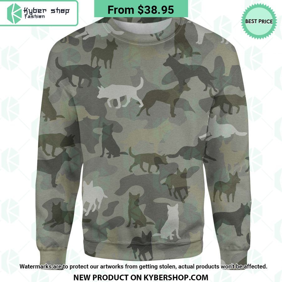 Australian Cattle Dog Camo Sweatshirt