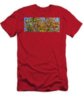 Autumn Leaves On Blue T-Shirt