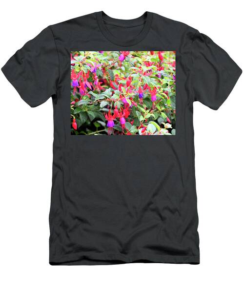 Autumn Raindrops On Purple Pink Fushia T-Shirt