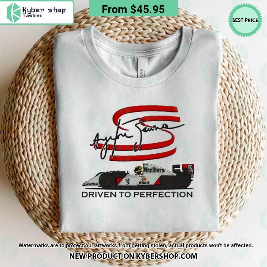 Ayrton Senna Driven to Perfection Embroidered Shirt