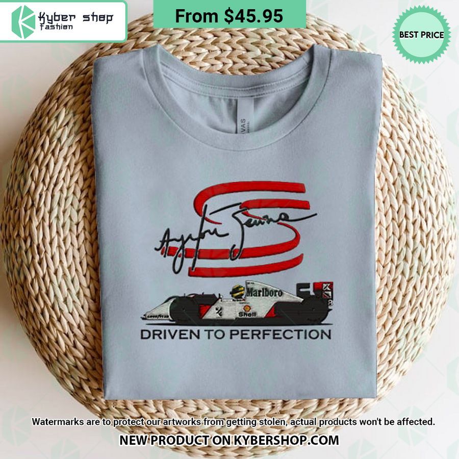 Ayrton Senna Driven to Perfection Embroidered Shirt