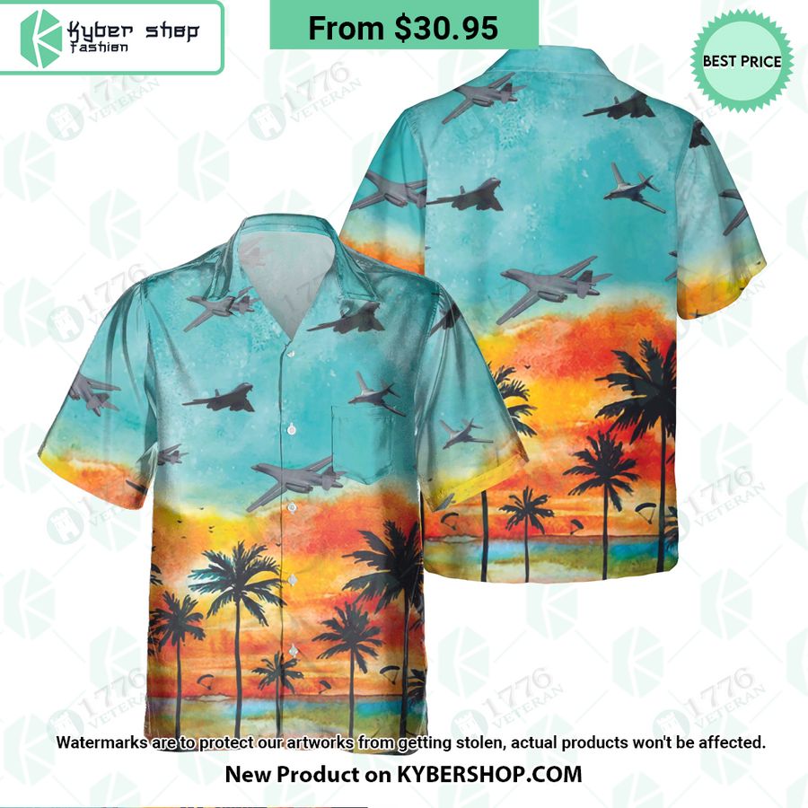 B-1 Lancer Sunset Hawaiian Shirt