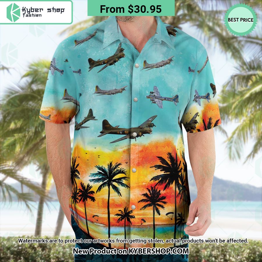 B-17 Flying Fortress Hawaiian Shirt