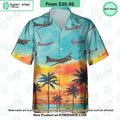 B-17 Flying Fortress Sunset Hawaiian Shirt