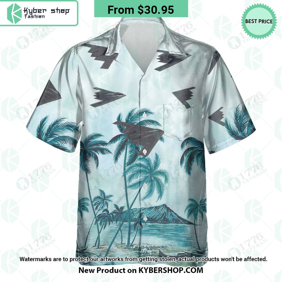 B-2 Spirit Palm Hawaiian Shirt