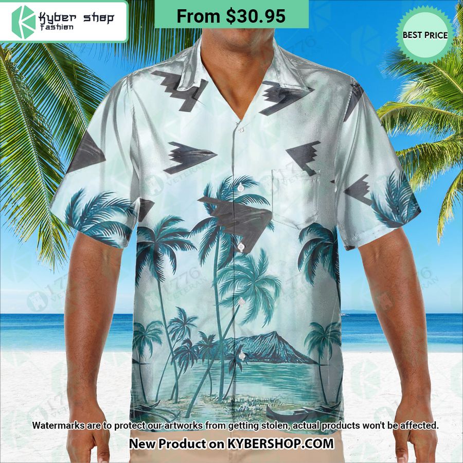 B-2 Spirit Palm Hawaiian Shirt