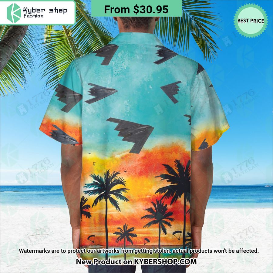 B-2 Spirit Sunset Hawaiian Shirt