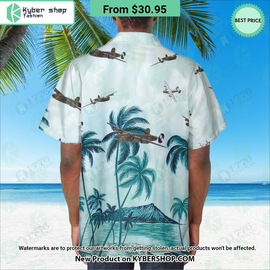 B-24 Liberator Palm Hawaiian Shirt