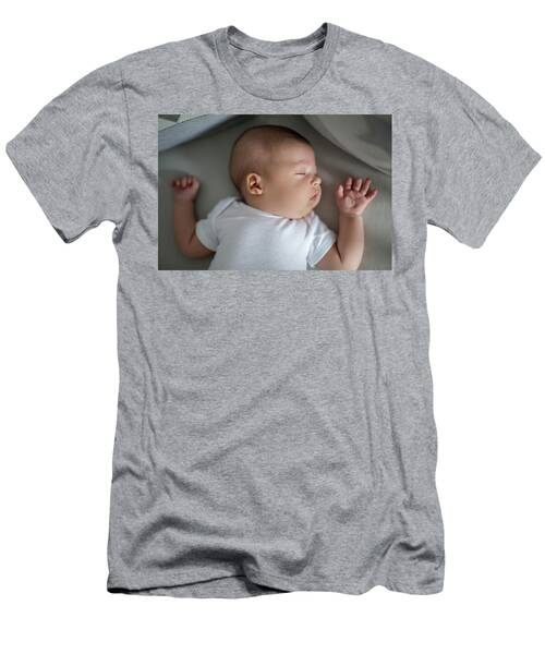 Baby Boy White T-shirt Sleeping T-Shirt