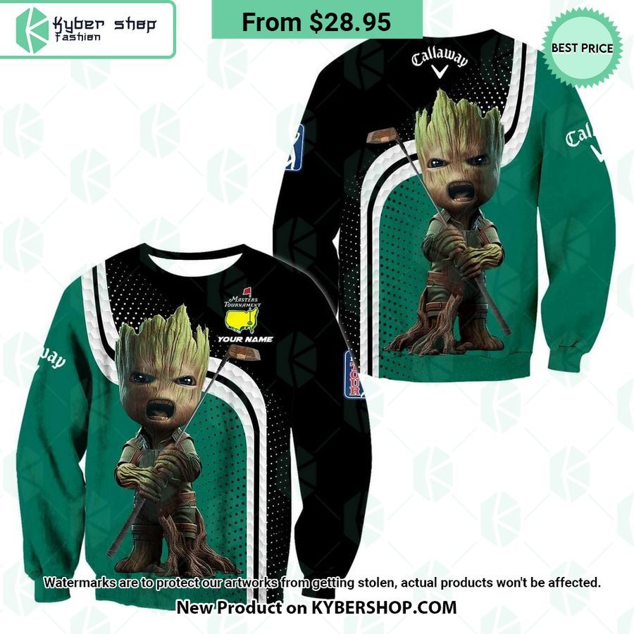 Baby Groot Callaway Golf Masters Tournament CUSTOM Hoodie