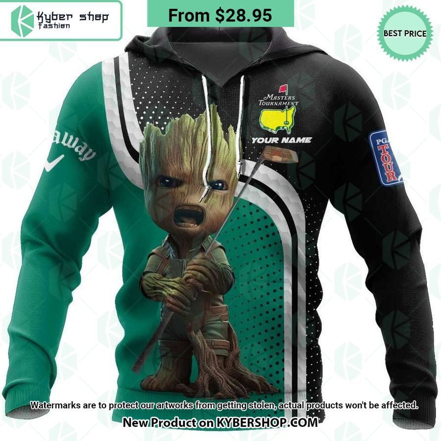 Baby Groot Callaway Golf Masters Tournament CUSTOM Hoodie