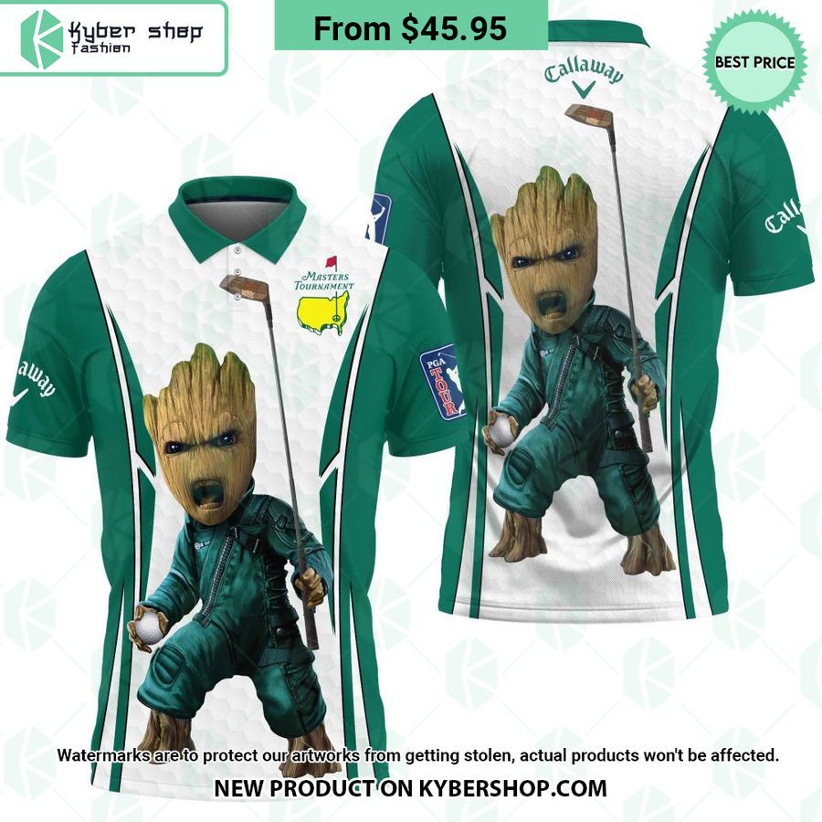 Baby Groot Callaway Masters Tournament Polo Shirt