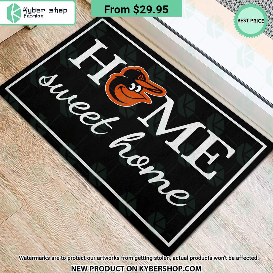 Baltimore Orioles Home Sweet Home Doormat