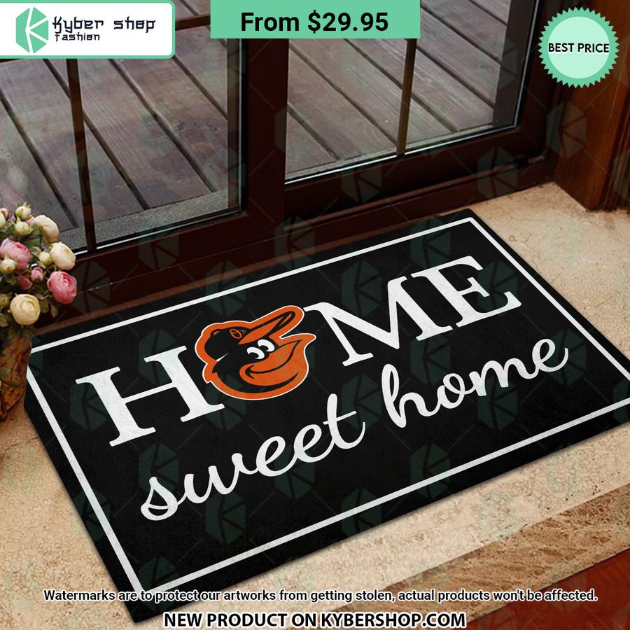 Baltimore Orioles Home Sweet Home Doormat