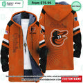 Baltimore Orioles MLB CUSTOM Fleece Windbreaker Jacket