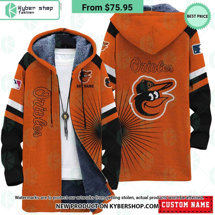 Baltimore Orioles MLB CUSTOM Fleece Windbreaker Jacket