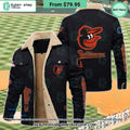 Baltimore Orioles MLB Fleece Leather Jacket