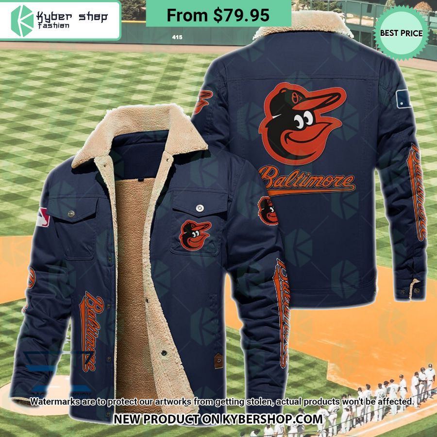 Baltimore Orioles MLB Fleece Leather Jacket