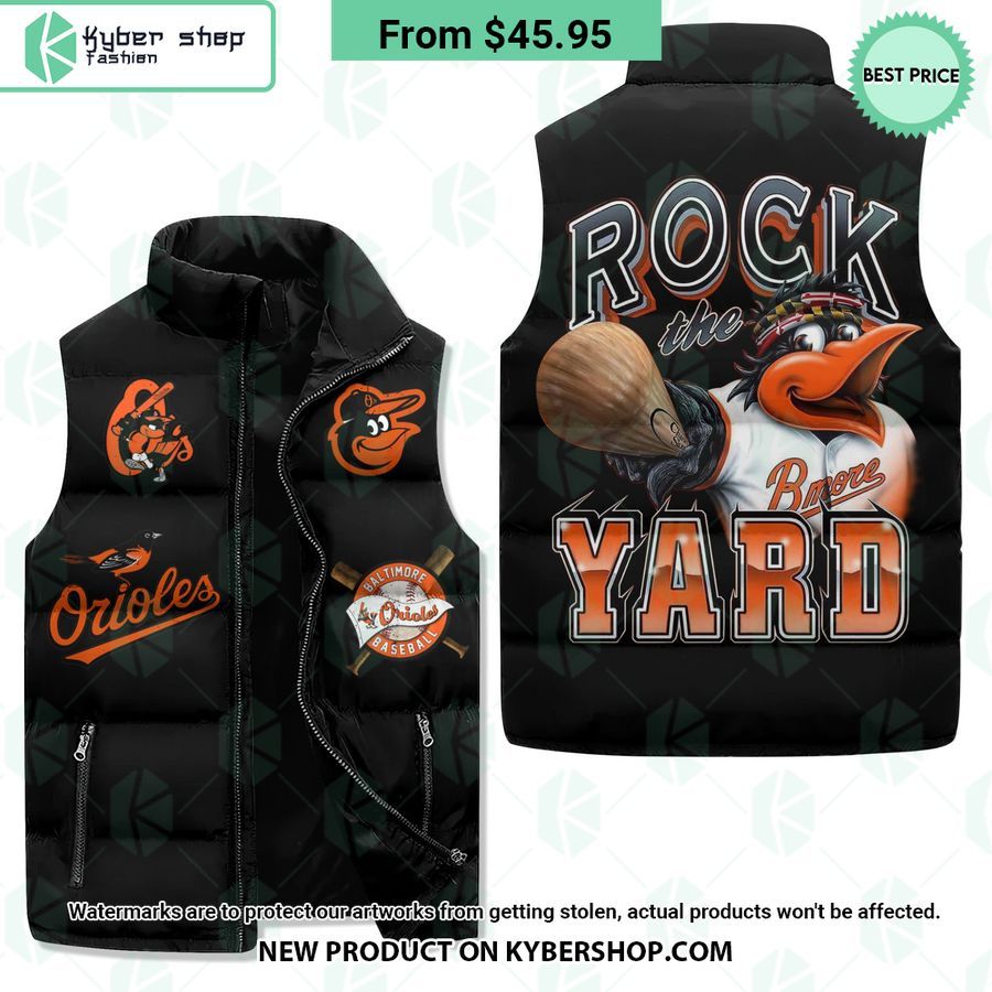 Baltimore Orioles Sleeveless Puffer Jacket