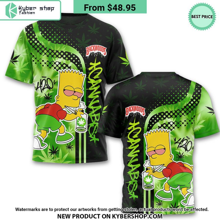 Bart Simpson Backwoods Cannabis Pajamas Set
