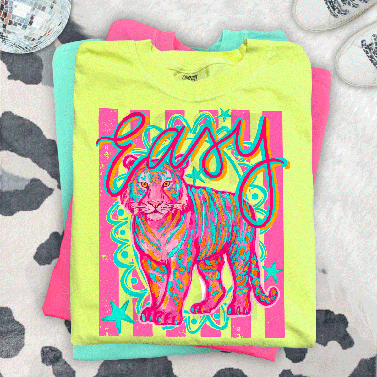 Colorful Easy Tiger Tee