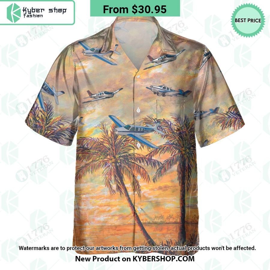 Beechcraft Bonanza Hawaiian Shirt