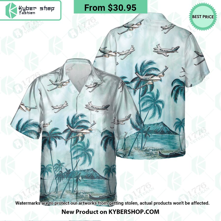 Beechcraft Duke Palm Hawaiian Shirt