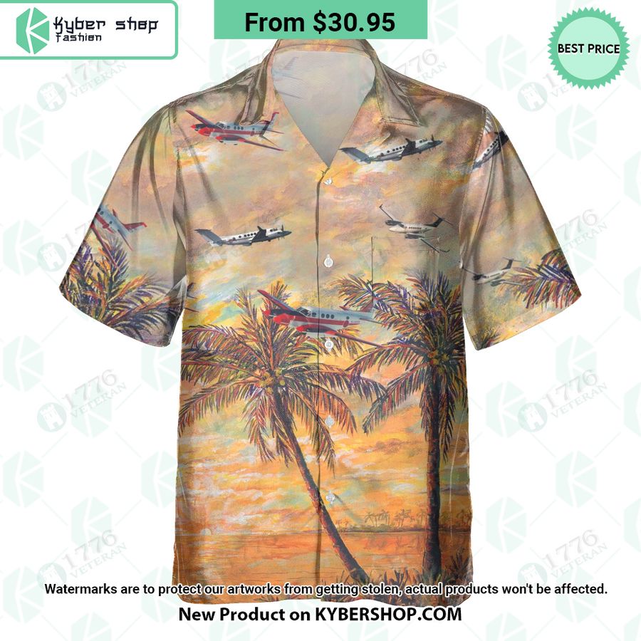 Beechcraft King Air Hawaiian Shirt