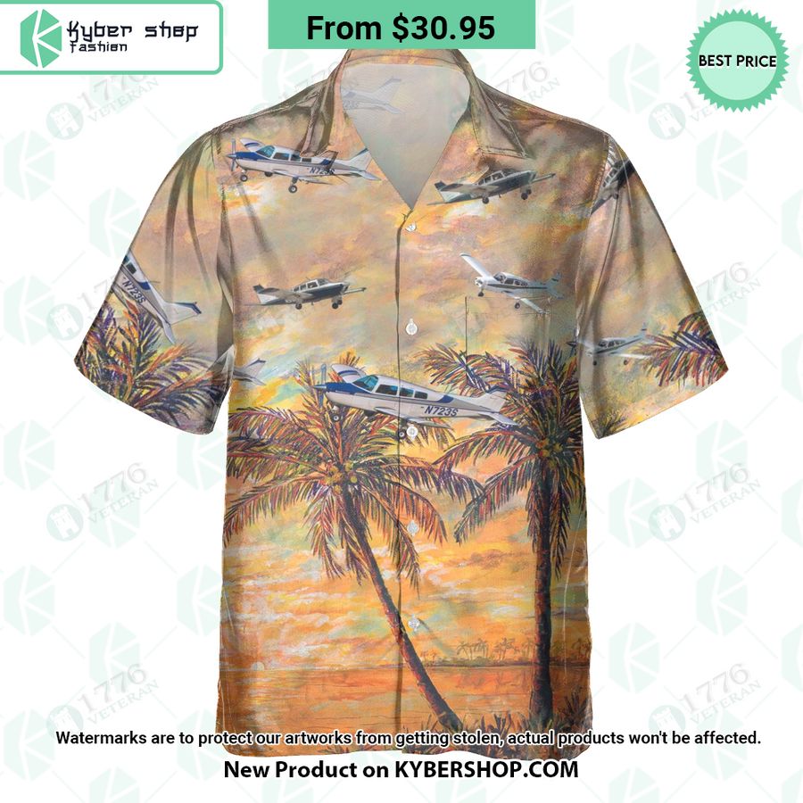Beechcraft Musketeer Hawaiian Shirt