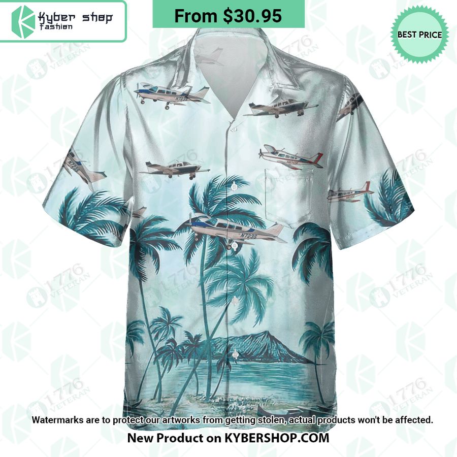 Beechcraft Sierra Palm Hawaiian Shirt