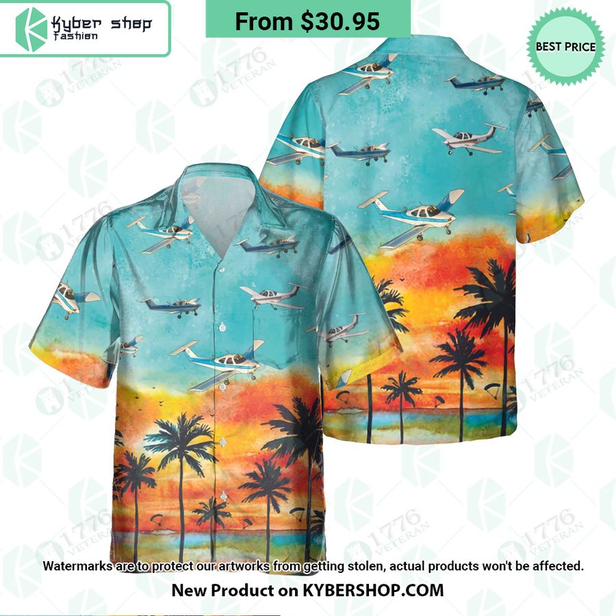 Beechcraft Skipper Sunset Hawaiian Shirt