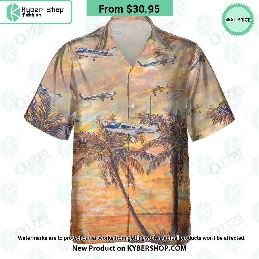 Beechcraft Sundowner Hawaiian Shirt