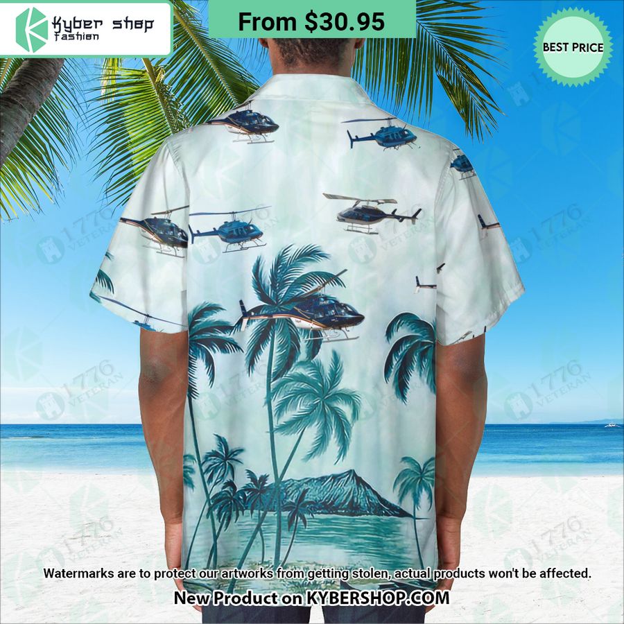 Bell 206 Palm Hawaiian Shirt