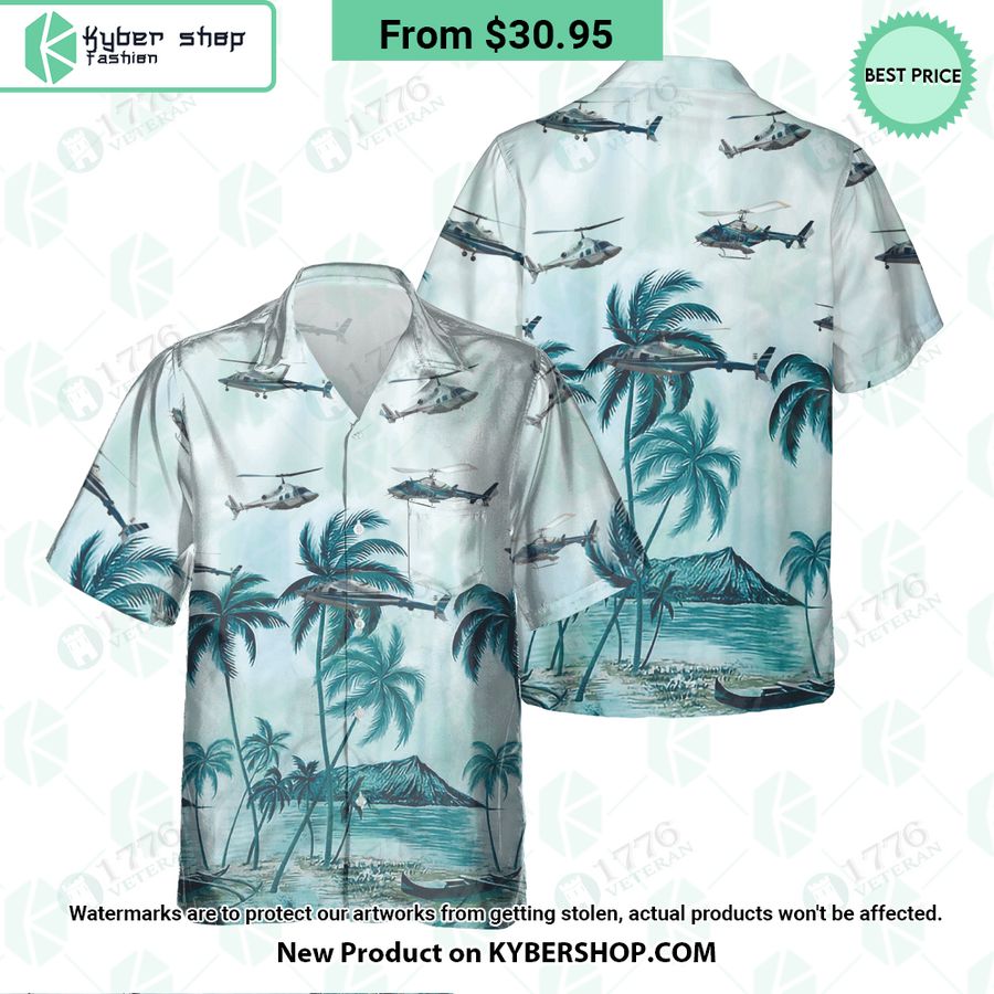 Bell 222 Palm Hawaiian Shirt