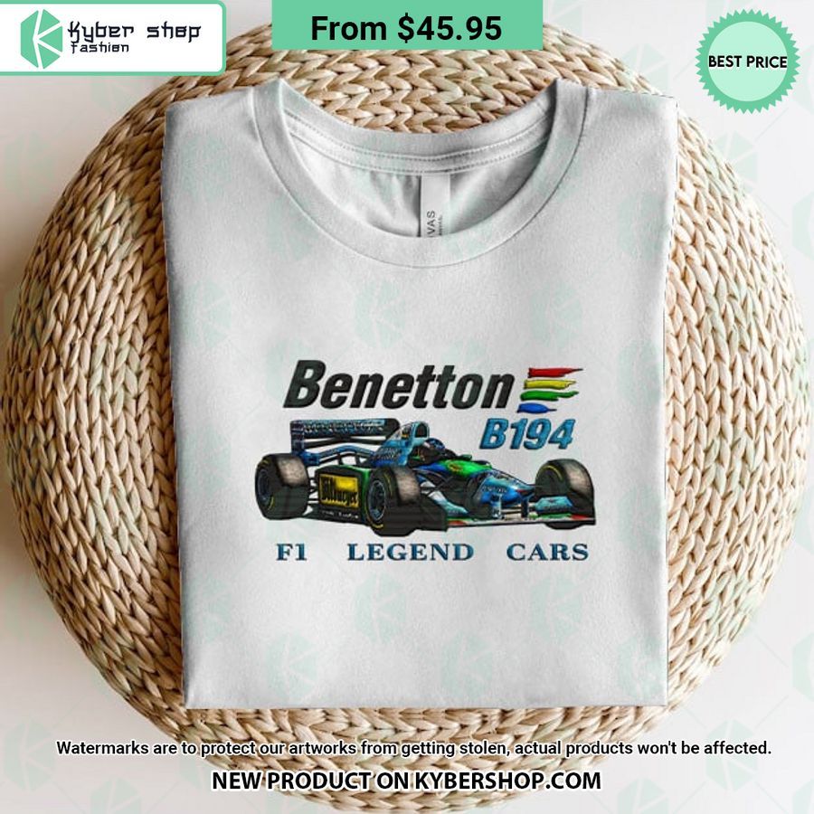 Benetton B194 F1 Legend Cars Embroidered Shirt