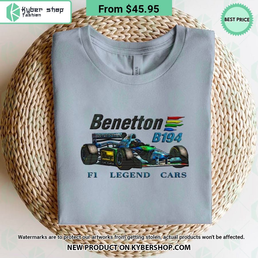 Benetton B194 F1 Legend Cars Embroidered Shirt