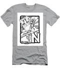 Black And White Cat Painting Norwegian Forest T-Shirt