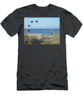 Black Birds And Blue Water On Strait Of Juan De Fuca T-Shirt