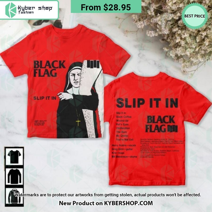 Black Flag Slip It In Album Shirt