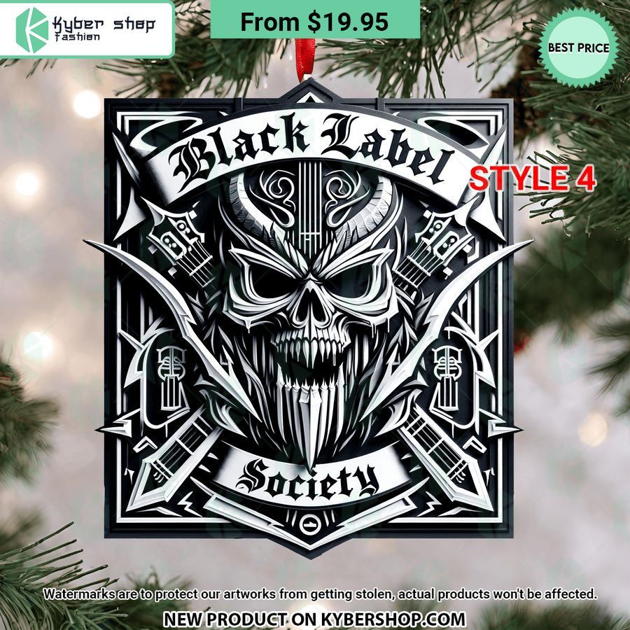 Black Label Society Christmas Ornament