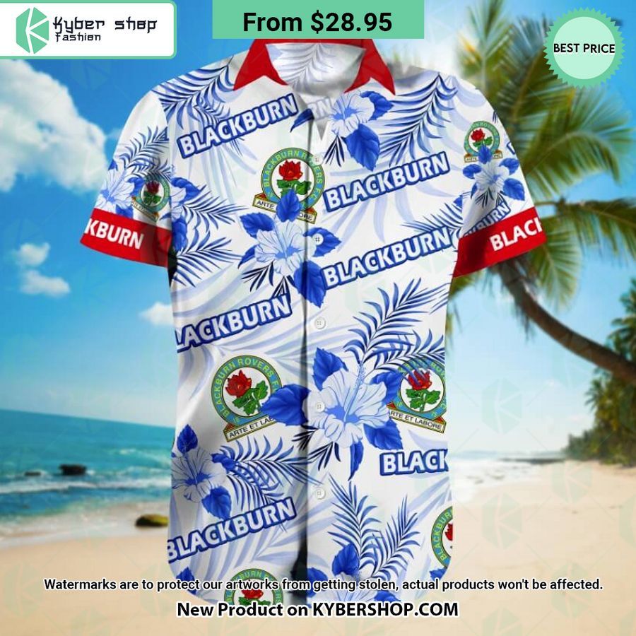 Blackburn Rovers FC Floral Hawaiian Shirt and Shorts