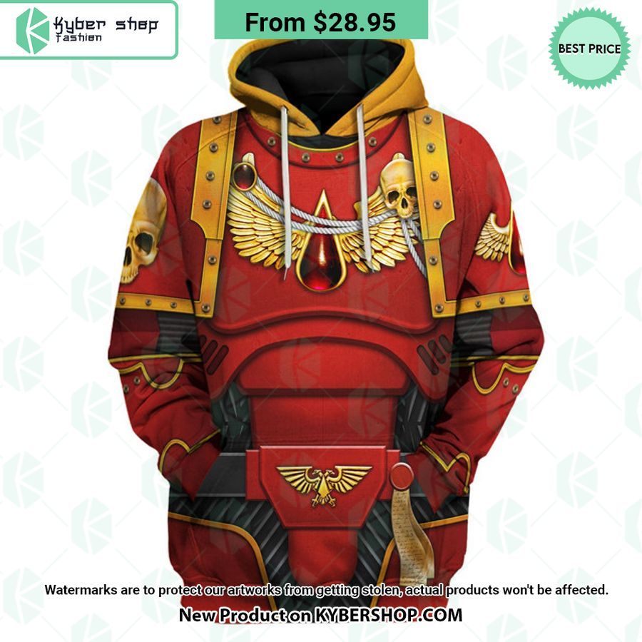 Blood Angels Captain Costume Warhammer 40K Hoodie