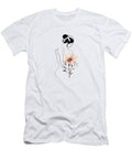 Minimal Line Woman with Flowers T-Shirt