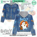 Bluey Halloween Hooded Denim Jacket