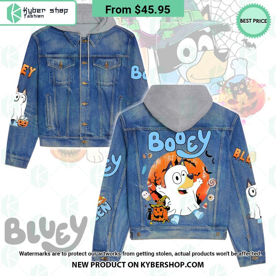 Bluey Halloween Hooded Denim Jacket