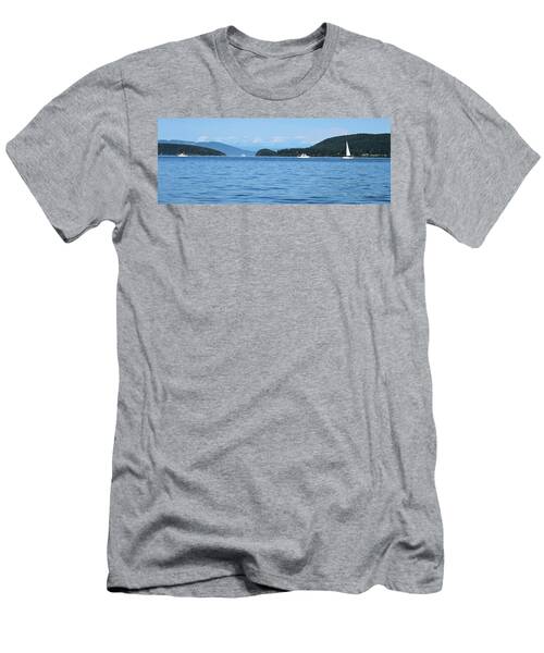 Boats In The San Juan Island Washington Panorama T-Shirt
