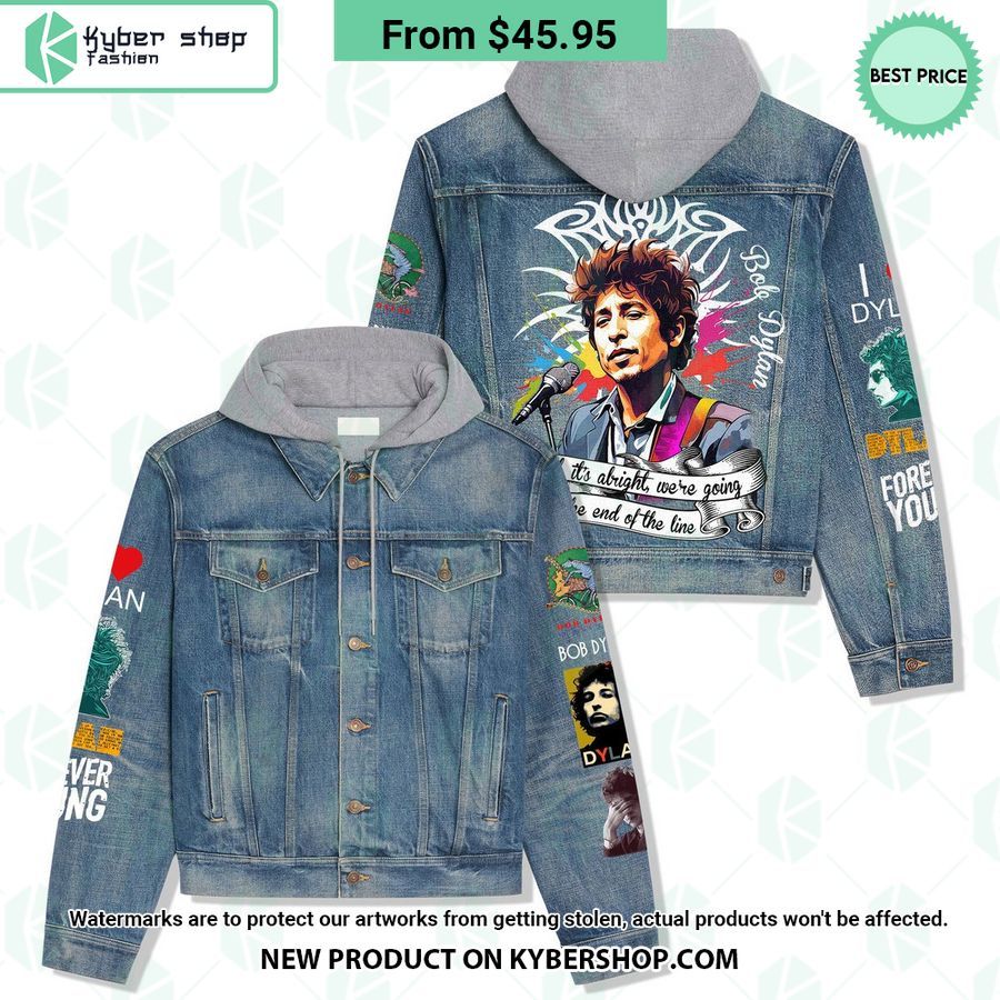 Bob Dylan Hooded Denim Jacket