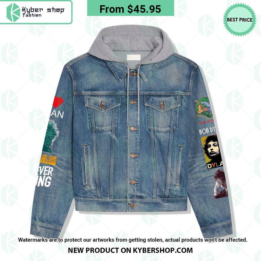 Bob Dylan Hooded Denim Jacket