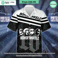 Böhse Onkelz Schwarzes und Weißes Muster Hawaiian Shirt